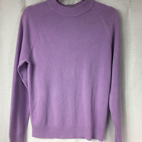 Small Carolyn Taylor purple crew neck sweater - Picture 1 of 6